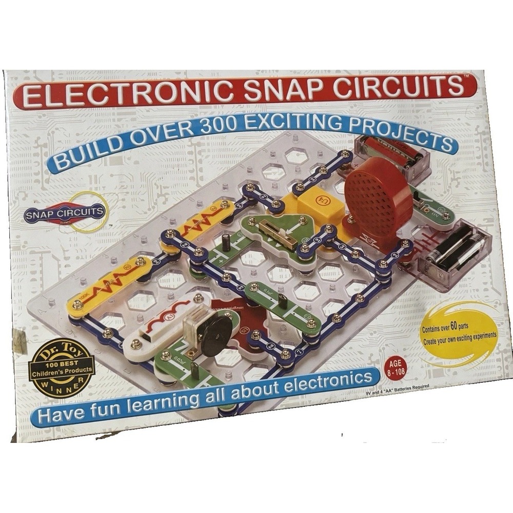Electronic Snap Circuits SC-300 Build Over 300 Projects Complete w/ Manuals Box